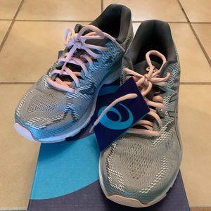 Womens Gel-Nimbus 20 Mid Grey/Seashell Pink Size 9